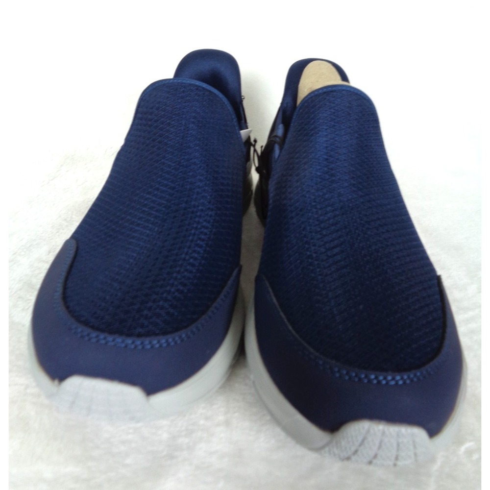 Skechers Men’s Navy Slip-On Athletic Sneakers - Picture 2 of 8